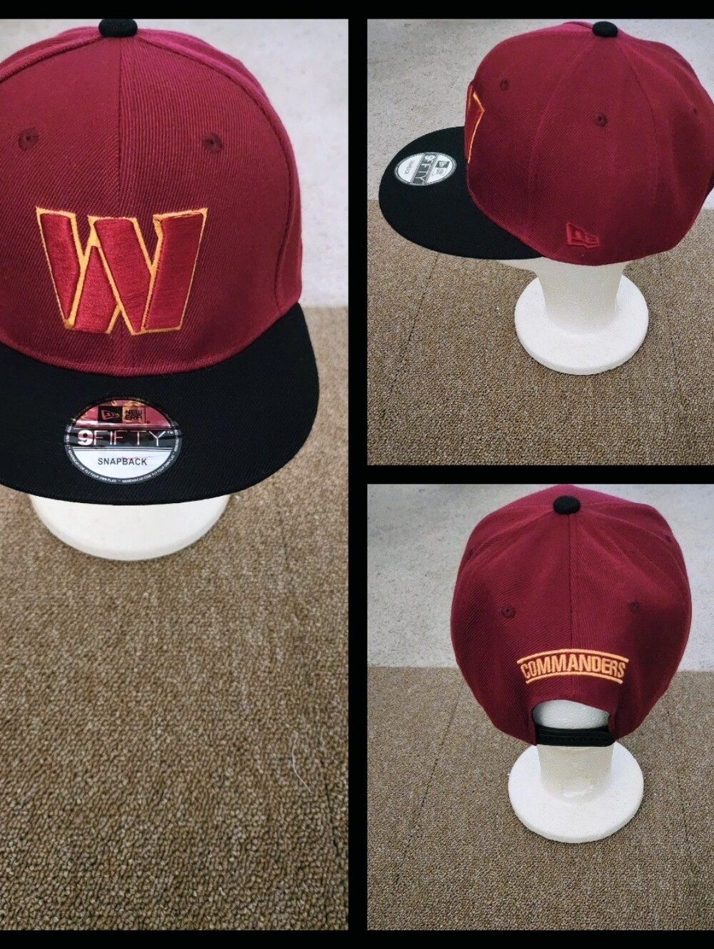 WASHINGTON COMMANDERS NFL FOOTBALL SNAPBACK HAT.